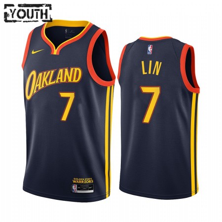 Maglia NBA Golden State Warriors Jeremy Lin 7 2020-21 City Edition Swingman - Bambino